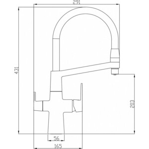 Смеситель для кухни ZorG Steel Hammer SH 818-8 BRONZE с подключением фильтра, бронза