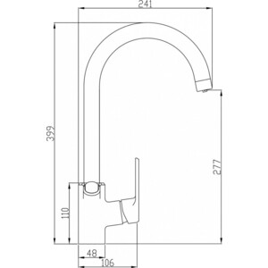Смеситель для кухни ZorG Steel Hammer SH 901 SATIN с подключением фильтра, сатин