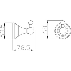 Крючок Rav Slezak Morava хром (MKA0100)