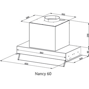 Вытяжка встраиваемая Kuppersberg NANCY 60 Gray