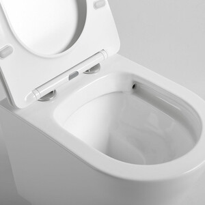 Унитаз подвесной безободковый Vincea Piatti с сиденьем микролифт, белый (VT1-11S)