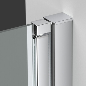 Душевая дверь Vincea Alpha 80х195 прозрачная, черная (VDP-3AL800CLB)