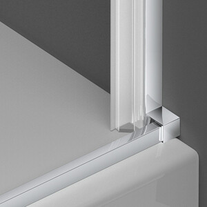 Душевая дверь Vincea Alpha 80х195 прозрачная, черная (VDP-3AL800CLB)