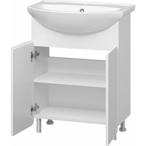 Тумба под раковину Misty Чегет 65 белая (П-Чег-01065-011)