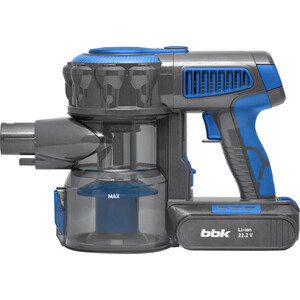 Пылесос вертикальный беспроводной BBK BV3001 синий/серый