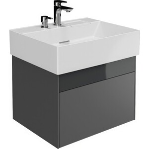 Тумба под раковину Kerama Marazzi Logica 60 стальной серый (LOG.60.2\ST)