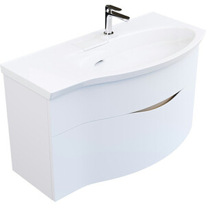 Тумба с раковиной Kerama Marazzi Riva 100 правая, белая (RV.100Rh\WHT.M, RV.wb.100Rh)