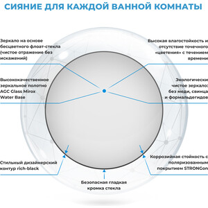 Зеркало Wellsee 7 Rays' Spectrum 50х50 (172200010)