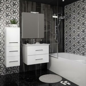 Зеркало-шкаф Opadiris Арабеско 70х80 белый (00-00003584)