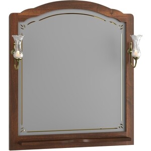 Зеркало Opadiris Лоренцо 76х107 светлый орех (00-00007042)