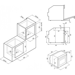 Электрический духовой шкаф Krona ARADEO 60 WH