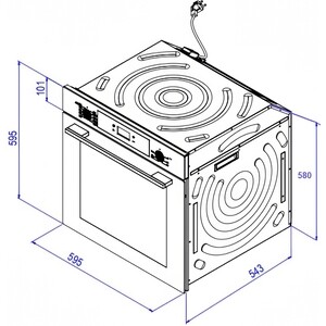 Электрический духовой шкаф Weissgauff EOV 291 PDBS Black Edition