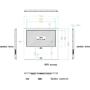 LED Телевизор для установки за зеркало AVEL AVS270OF
