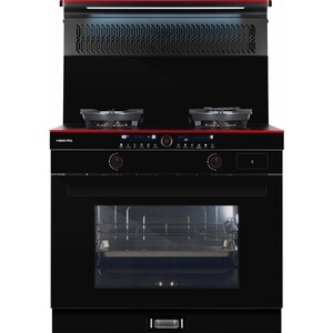 Газовая плита Hiberg S-FEG 92 с вытяжкой i-VM 9120