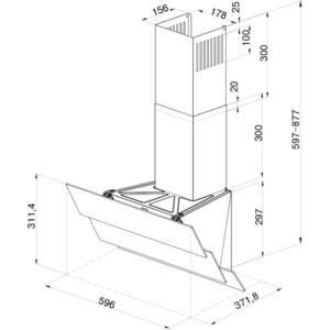 Вытяжка Krona AURORA 600 white S