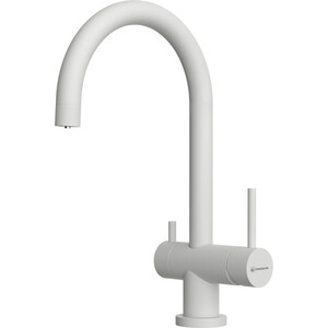 Смеситель для кухни Omoikiri Yamada-P-WH с подключением фильтра, белый (4974227)