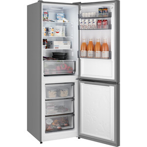 Холодильник Weissgauff WRK 185 Total NoFrost Inverter Beige Glass