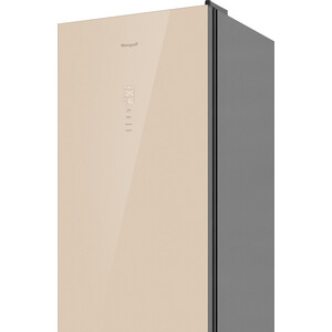 Холодильник Weissgauff WRK 185 Total NoFrost Inverter Beige Glass