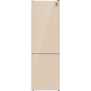 Холодильник Weissgauff WRK 2000 Total NoFrost Inverter Beige Glass