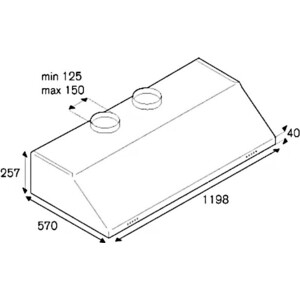Вытяжка встраиваемая Bertazzoni KU120PRO2XA