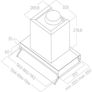 Вытяжка встраиваемая Elica BOXIN ADV DRY @ IX/A/90