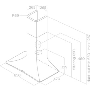 Вытяжка Elica SWEET COPPER/A/85+CAM