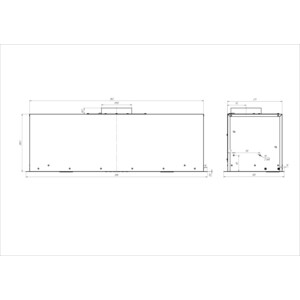Вытяжка встраиваемая Elikor Cube 90П-1000-Э4Д белый SM / белый
