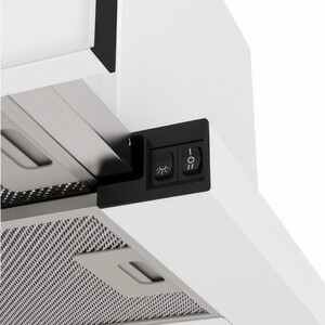 Вытяжка встраиваемая Elikor Slide Glass 60П-1000 белый/белый