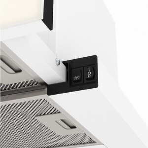 Вытяжка встраиваемая Elikor Интегра GLASS 60П-650-В2Л белый/бежевый