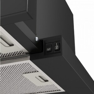 Вытяжка встраиваемая Elikor Интегра GLASS 60П-650-В2Л черный/черный