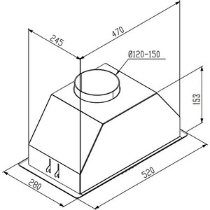 Вытяжка встраиваемая Korting KHI 6416 W