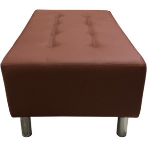 Банкетка Мягкий офис Классик с утяжками двухместная паприка