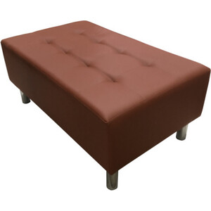 Банкетка Мягкий офис Классик с утяжками двухместная паприка