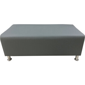 Банкетка Мягкий офис Классик двухместная светло-серая