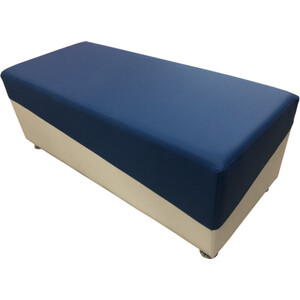 Банкетка Мягкий офис Фригг сине-белый