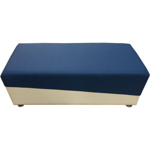 Банкетка Мягкий офис Фригг сине-белый