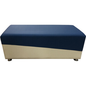 Банкетка Мягкий офис Фригг сине-белый