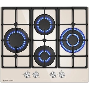 Газовая варочная панель Meferi MGH604BG GLASS ULTRA