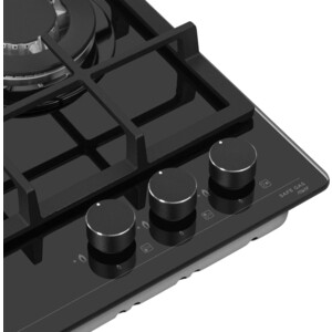 Газовая варочная панель Meferi MGH453BK GLASS POWER
