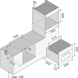 Электрический духовой шкаф Ilve 645GHSW1/BK