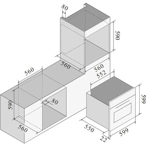 Электрический духовой шкаф Ilve OV60STCT3/BK