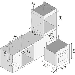 Электрический духовой шкаф Ilve OV601GTPY/BK