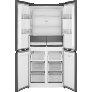 Холодильник Weissgauff WCD 450 Dark Grey NoFrost Inverter