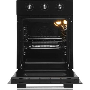 Электрический духовой шкаф Hyundai HEO 45311 BG черный/серебристый