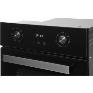 Электрический духовой шкаф Hyundai HEO 45411 BG черный/серебристый