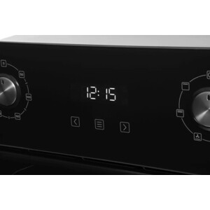 Электрический духовой шкаф Hyundai HEO 45411 BG черный/серебристый