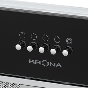 Вытяжка встраиваемая Krona KATE 600 GLASS BLACK PB K