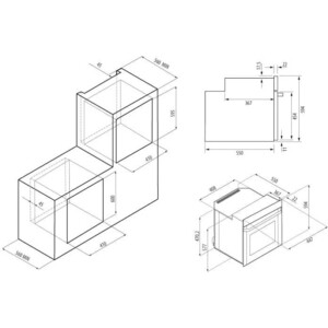 Электрический духовой шкаф Krona RITUS 45 BL/BL G2