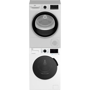 Стиральная и сушильная машина Beko WSPE7H616W + B3T47238 + PSKS
