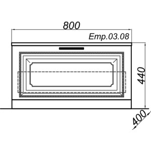 Тумба Aqwella Империя 80x40 белая (Emp.03.08/W)